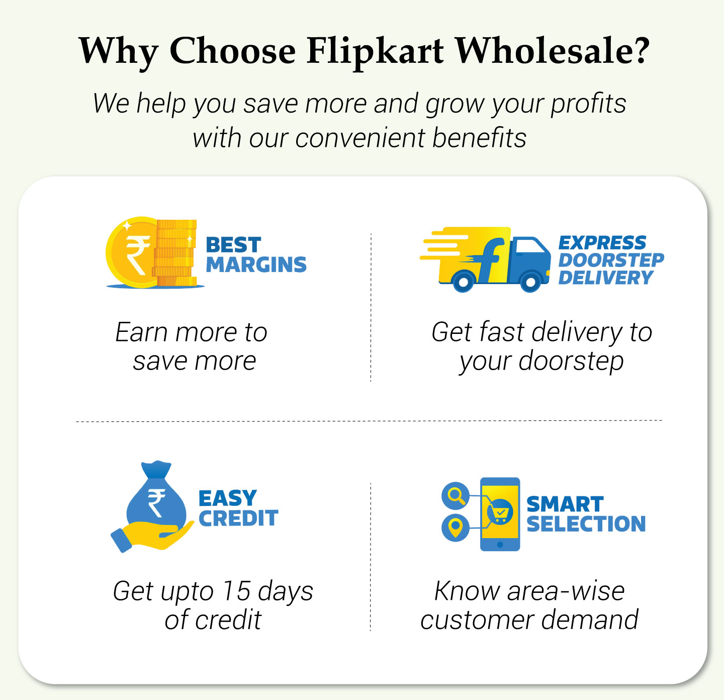 Why choose Flipkart wholesale?